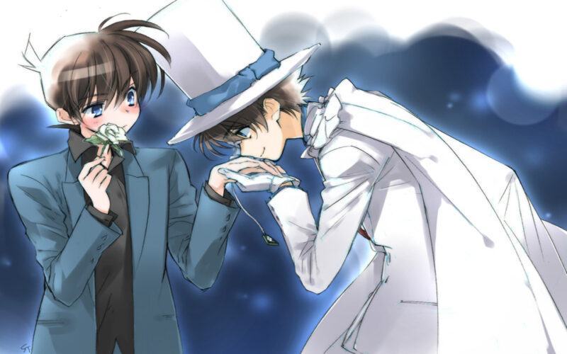 Hình ảnh anime Shinichi và Kid điên loạn