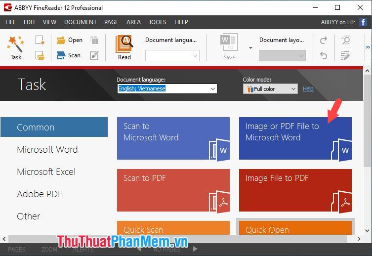 Chọn tệp hình ảnh hoặc tệp PDF sang Microsoft Word