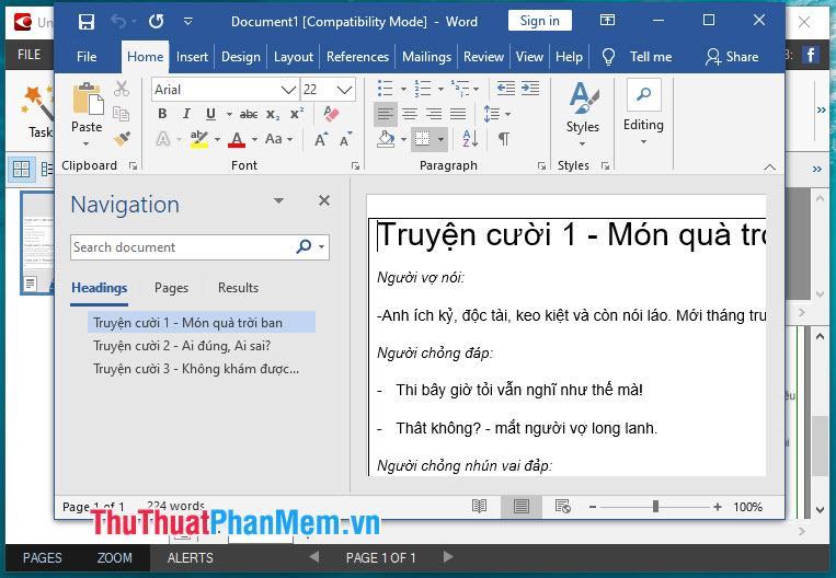 Phần mềm sẽ mở một file Word chứa văn bản được chuyển đổi từ file JPG