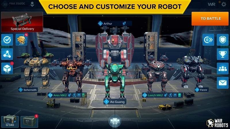 Apk mod Robot chiến tranh