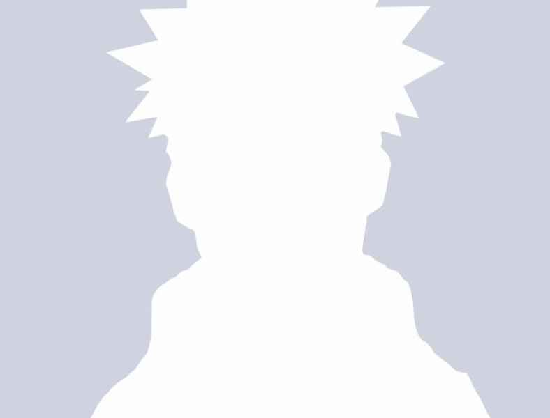 Hình avatar nhân vật hoạt hình Naruto màu trắng