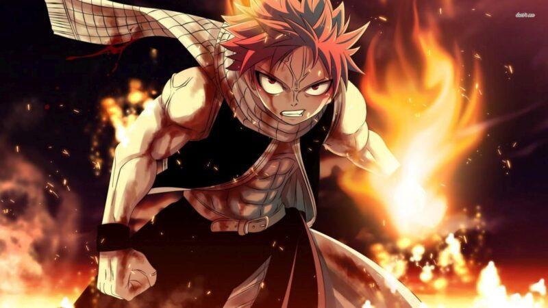 Hình ảnh Natsu Dragneel với cú đấm lửa