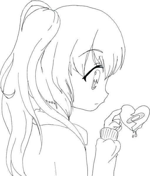 Vẽ anime đen trắng dễ thương (1)