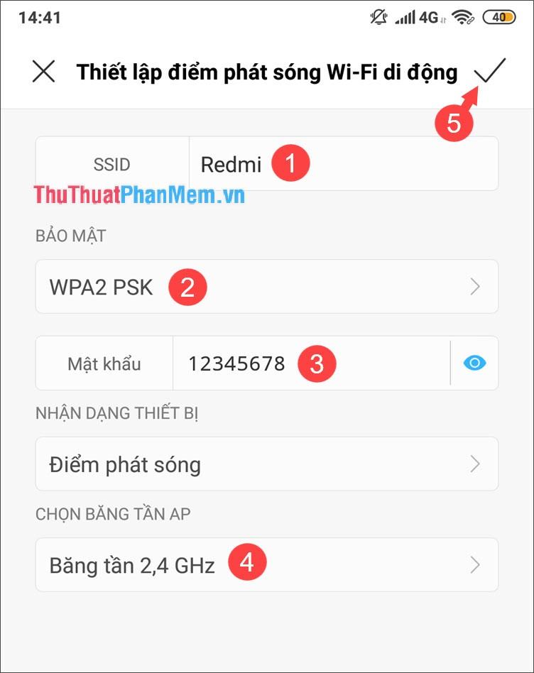 Thiết lập điểm phát sóng Wi-Fi di động 2