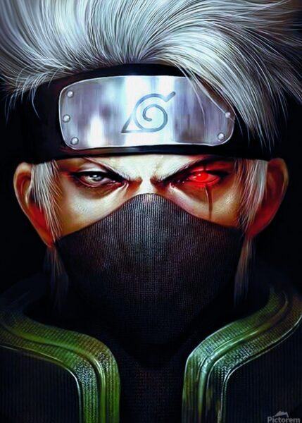 Hình ảnh Kakashi với đôi mắt đỏ