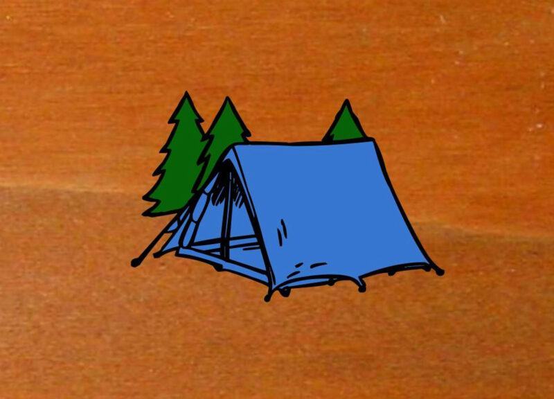 Vẽ lều trại đơn giản nhưng rất ấn tượng