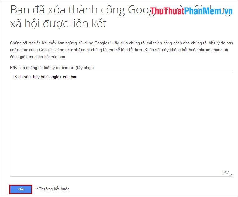 Để gửi