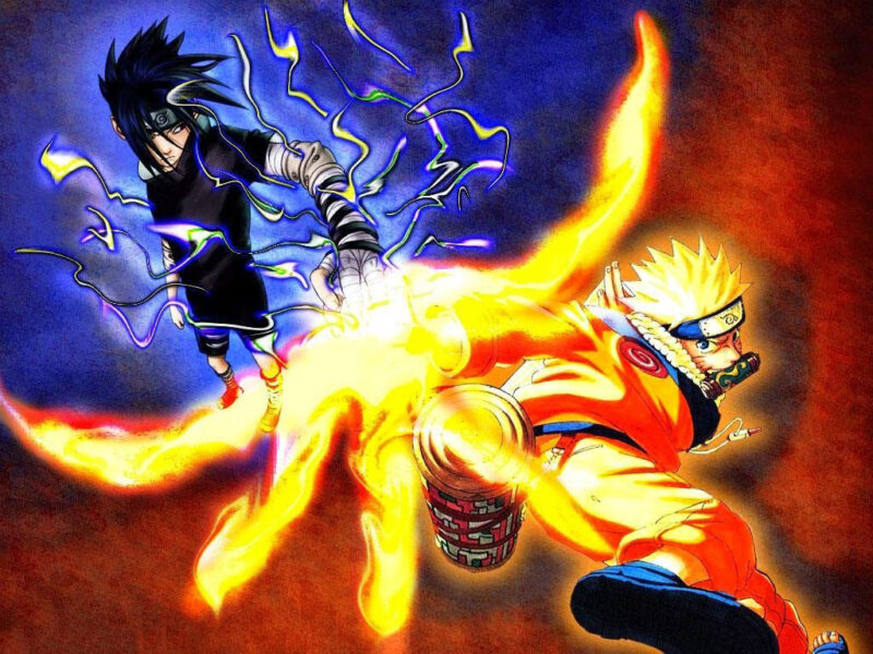 Hình ảnh mát mẻ của Naruto và Sakase