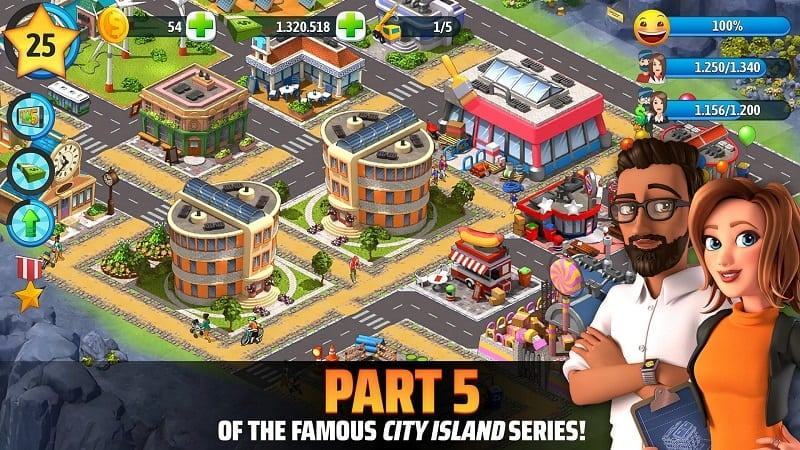 Đảo thành phố 5 mod
