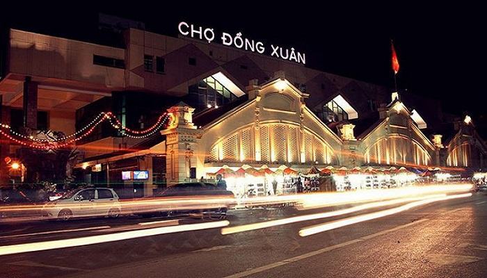 Ảnh vẻ đẹp chợ Đồng Xuân về đêm