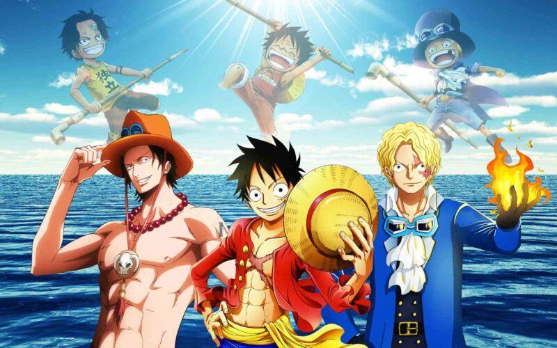 hình ảnh one piece luffy và những người bạn trên biển