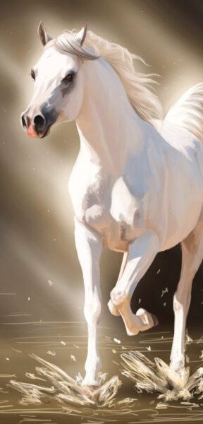Hình ảnh con ngựa trắng