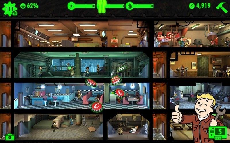 Apk mod Fallout Shelter