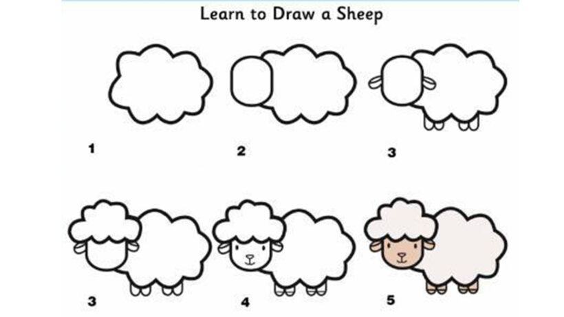 Làm thế nào để vẽ một con cừu