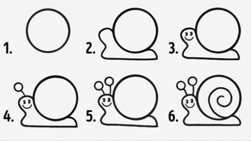 Làm thế nào để vẽ một con ốc sên