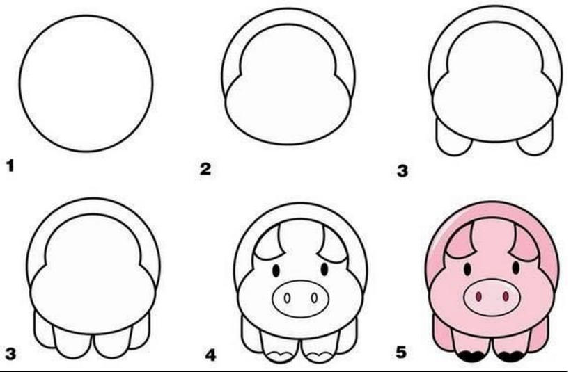 Làm thế nào để vẽ một con lợn