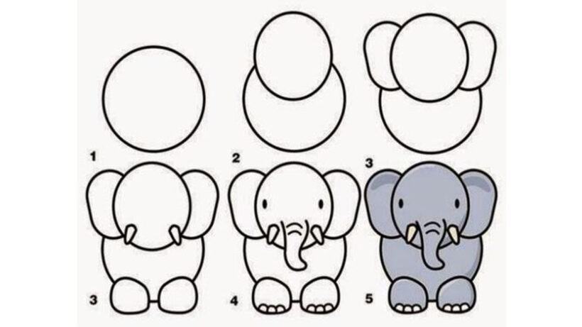 Làm thế nào để vẽ một con voi