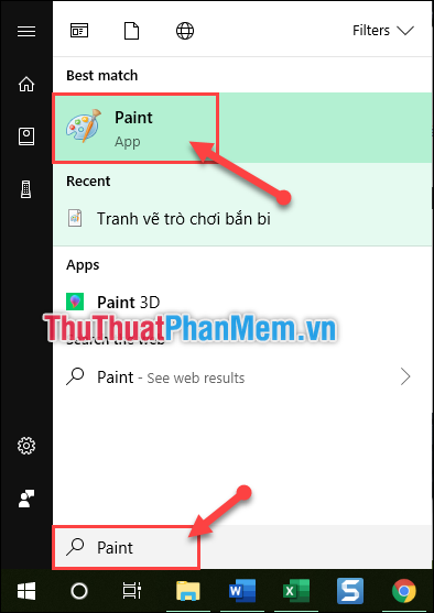 Open the Paint app