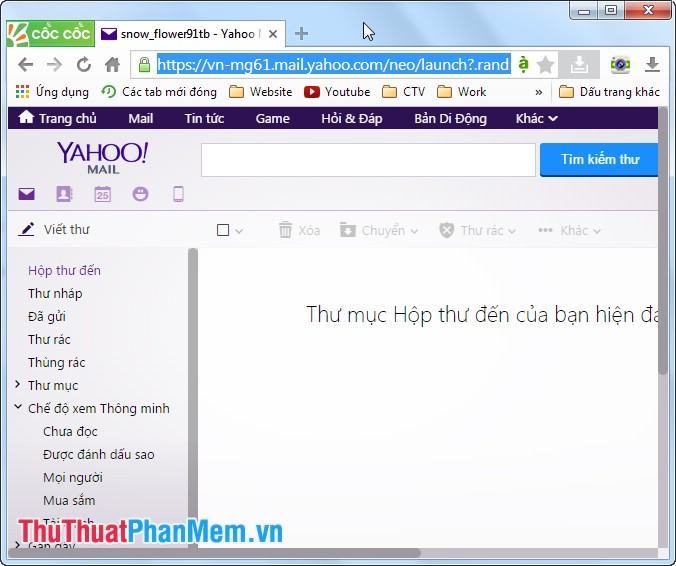 Giao diện YahooMail