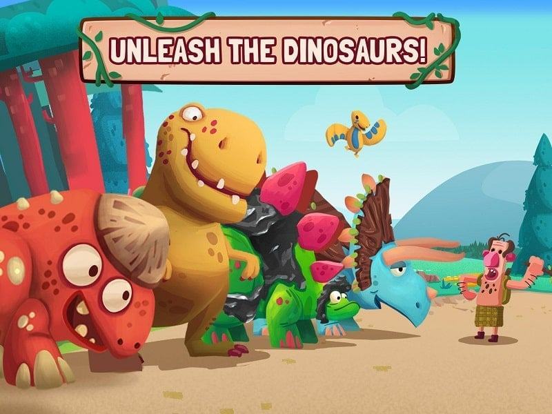 APK bản mod Dino Bash