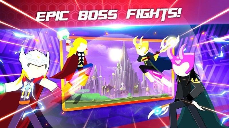 Bản mod Super Stickman Heroes Fight miễn phí