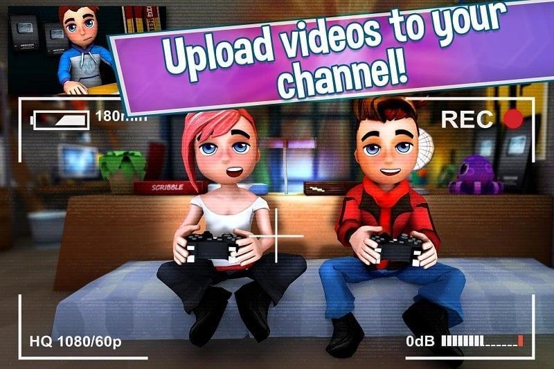 Kênh Youtubers Life Gaming bản mod miễn phí