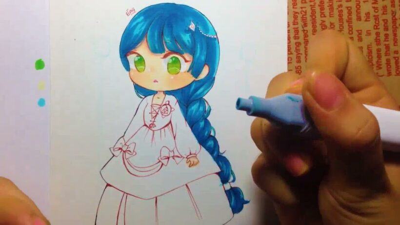 Cách vẽ công chúa Chibi dễ thương