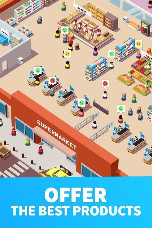 Idle supermarket tycoon mod android