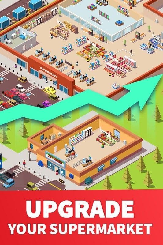 Download Tycoon Idle Supermarket mod