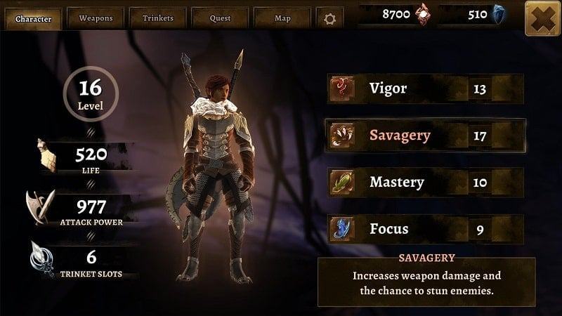 Bản mod Grimvalor android