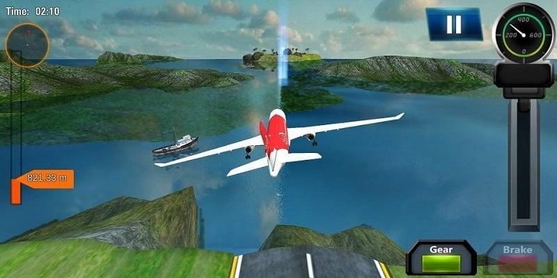 Chuyến bay Pilot Simulator 3D mod apk