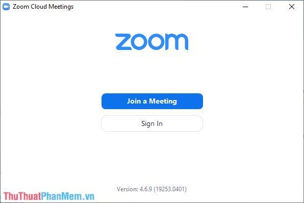 Giao diện Zoom Cloud Meets