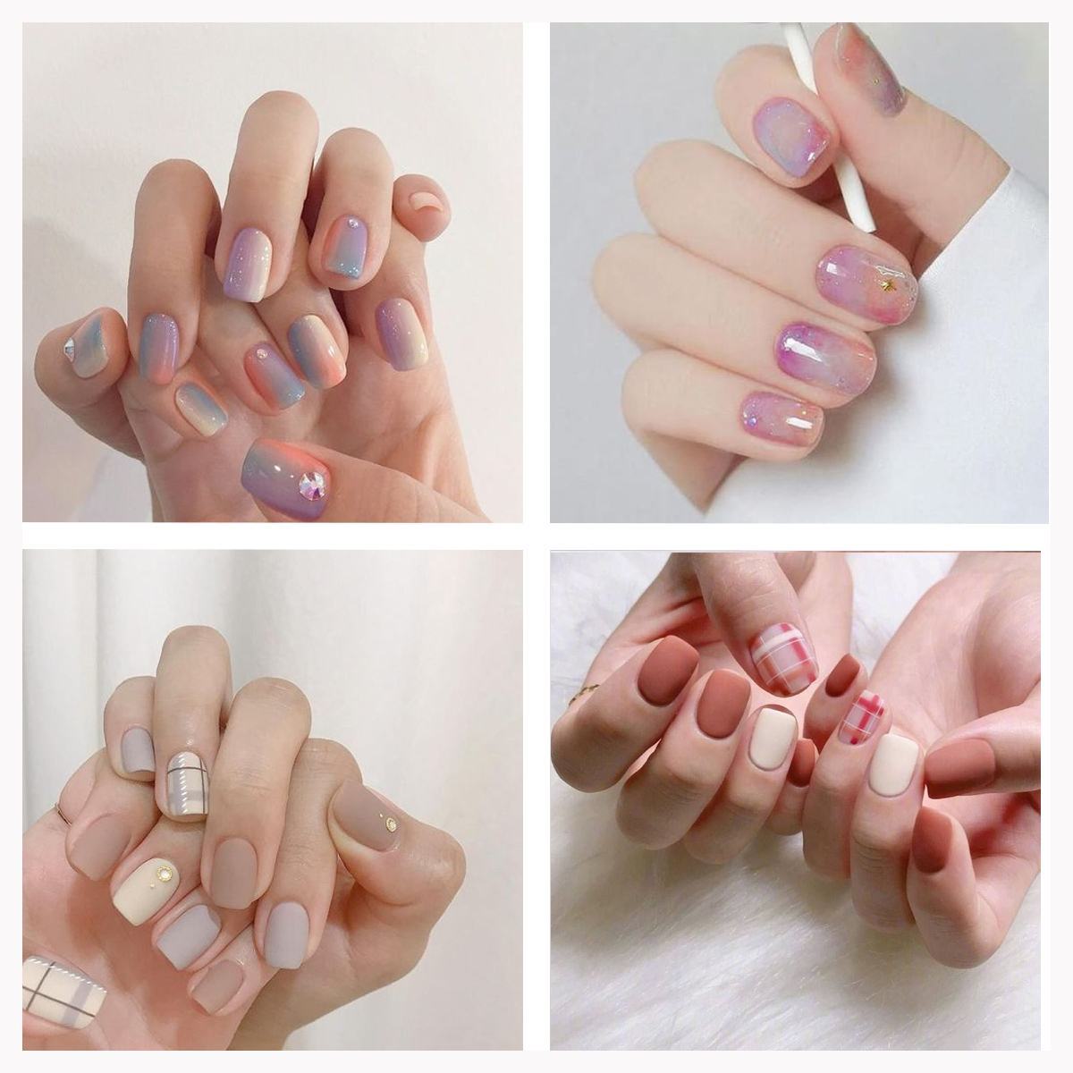 Những mẫu nail đơn giản nhẹ nhàng