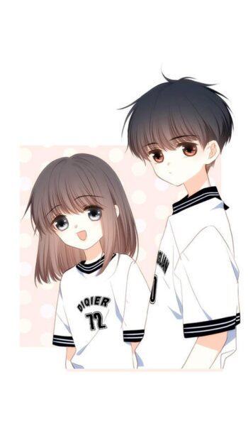Ảnh anime cặp đôi đi học
