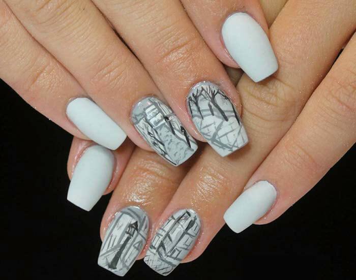 Những mẫu nail trắng đẹp