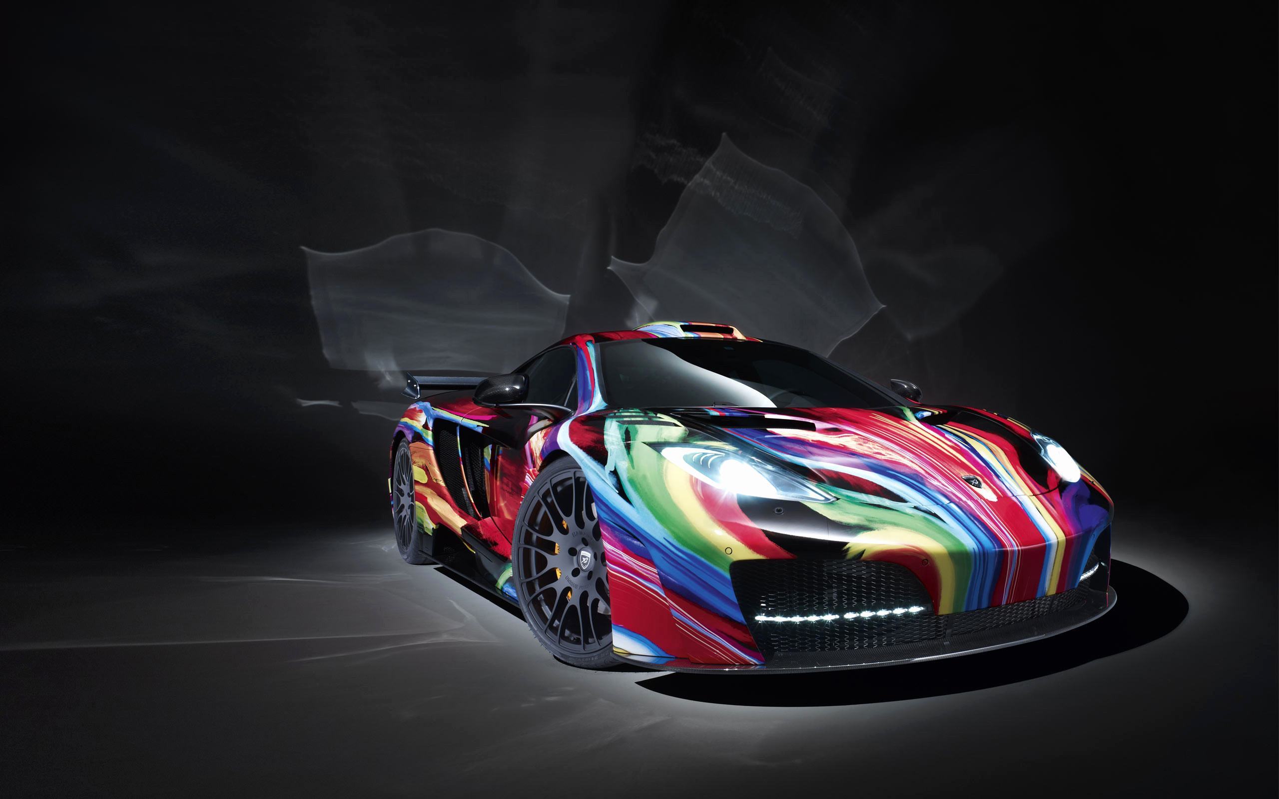 Hình nền máy tính 3D ô tô đầy màu sắc cực đẹp và độc đáo