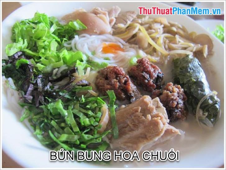 bún hoa chuối