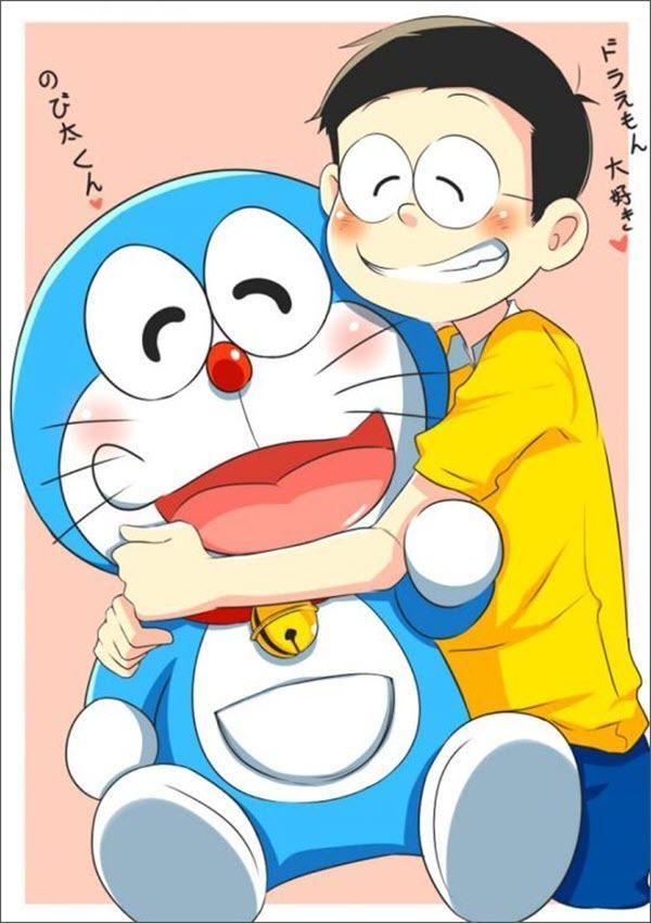 Hình ảnh Nobita và Doremon dễ thương và hài hước