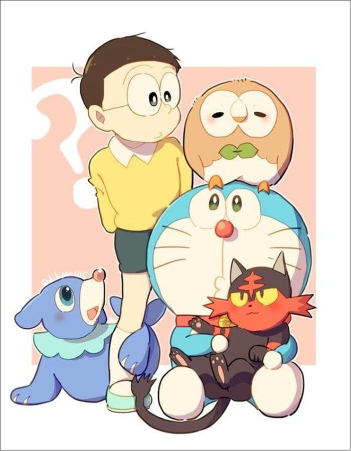 Hình ảnh Nobita và Doremon dễ thương