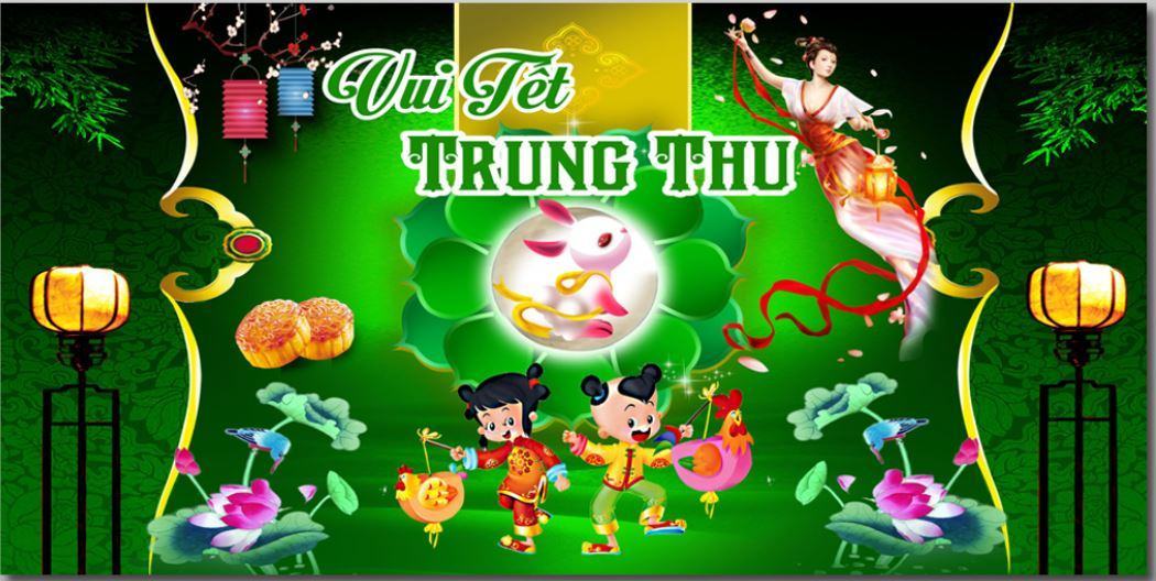 Mẫu nền trung thu thiết kế đẹp