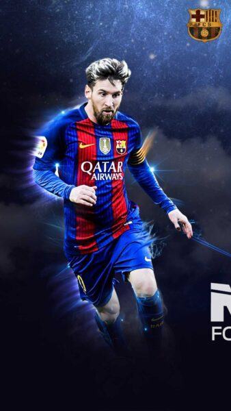 Hình ảnh Messi sút bóng như gió