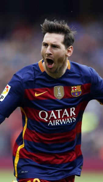 Hình ảnh Messi tỏ thái độ không hài lòng