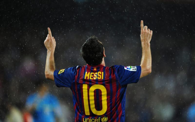 Bức ảnh của Messi như một biểu tượng ăn mừng