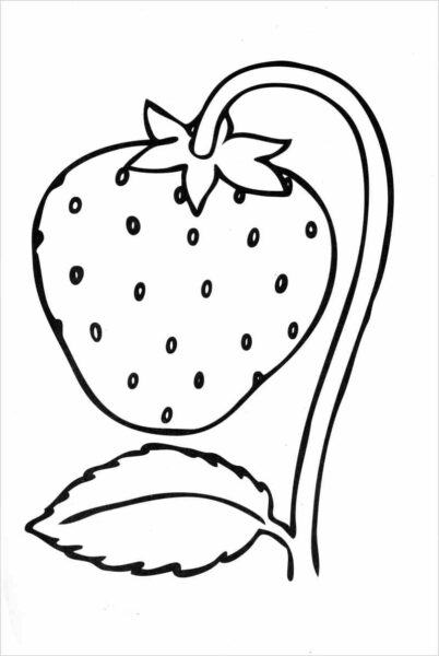 Tranh tô màu trái cây đẹp cho bé tập tô màu (4)