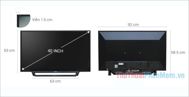 Kích Internet Tivi Sony 40 inch KDL-40W650D
