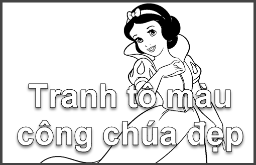 Tranh tô màu công chúa đẹp  (100)