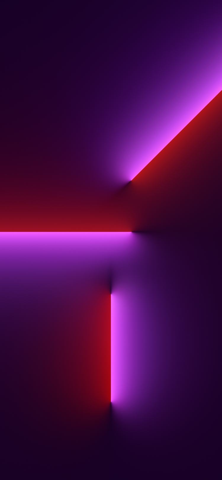 Hình nền iPhone 13 đèn neon màu tím