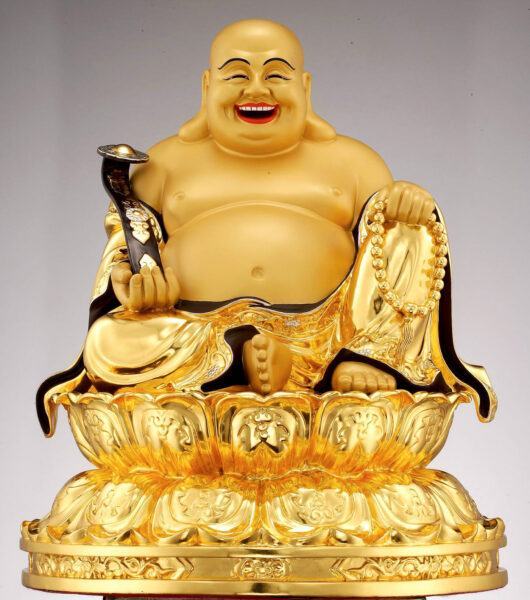 Tượng Phật Di Lặc màu vàng đẹp