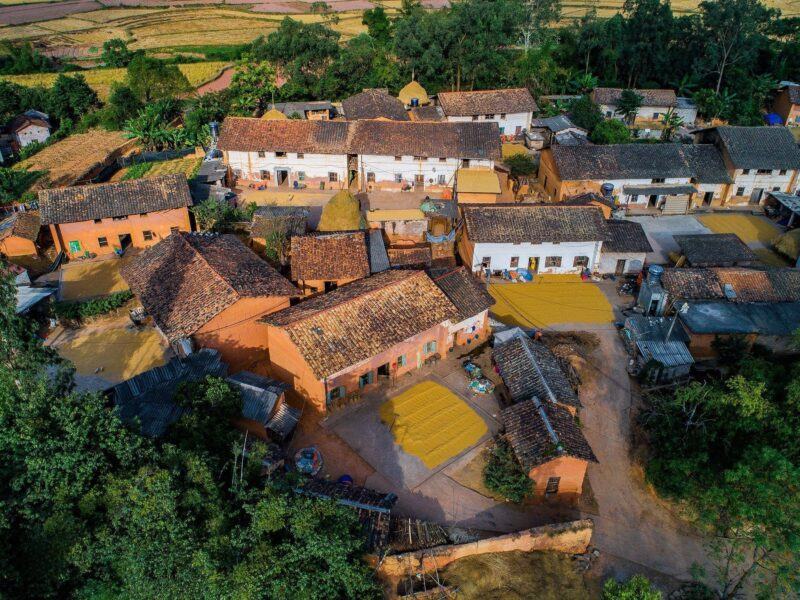 Hình ảnh làng quê Việt xưa mái ngói