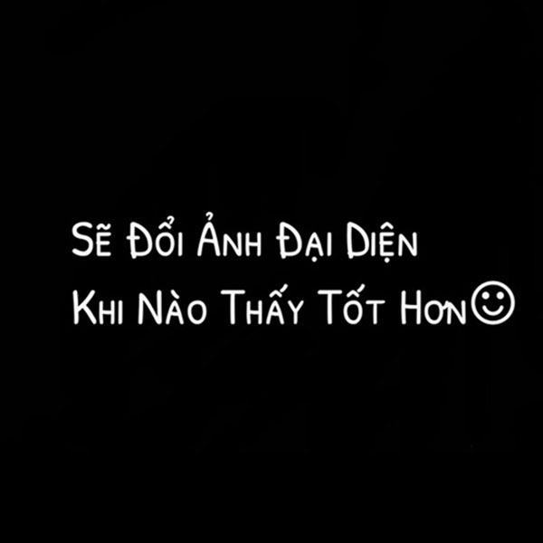 Hình đại diện màu đen với văn bản